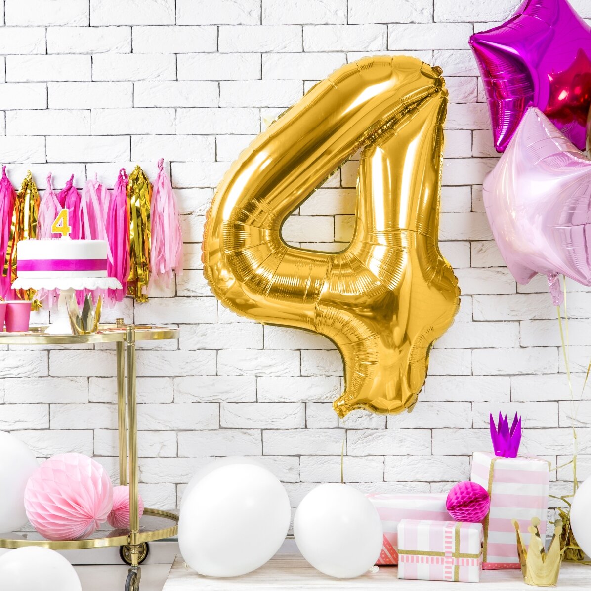 Balony – złote cyfry 86 cm