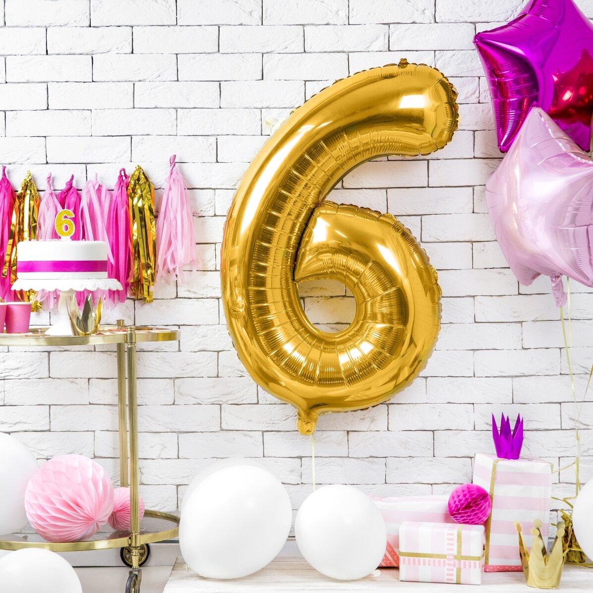 Balony – złote cyfry 86 cm