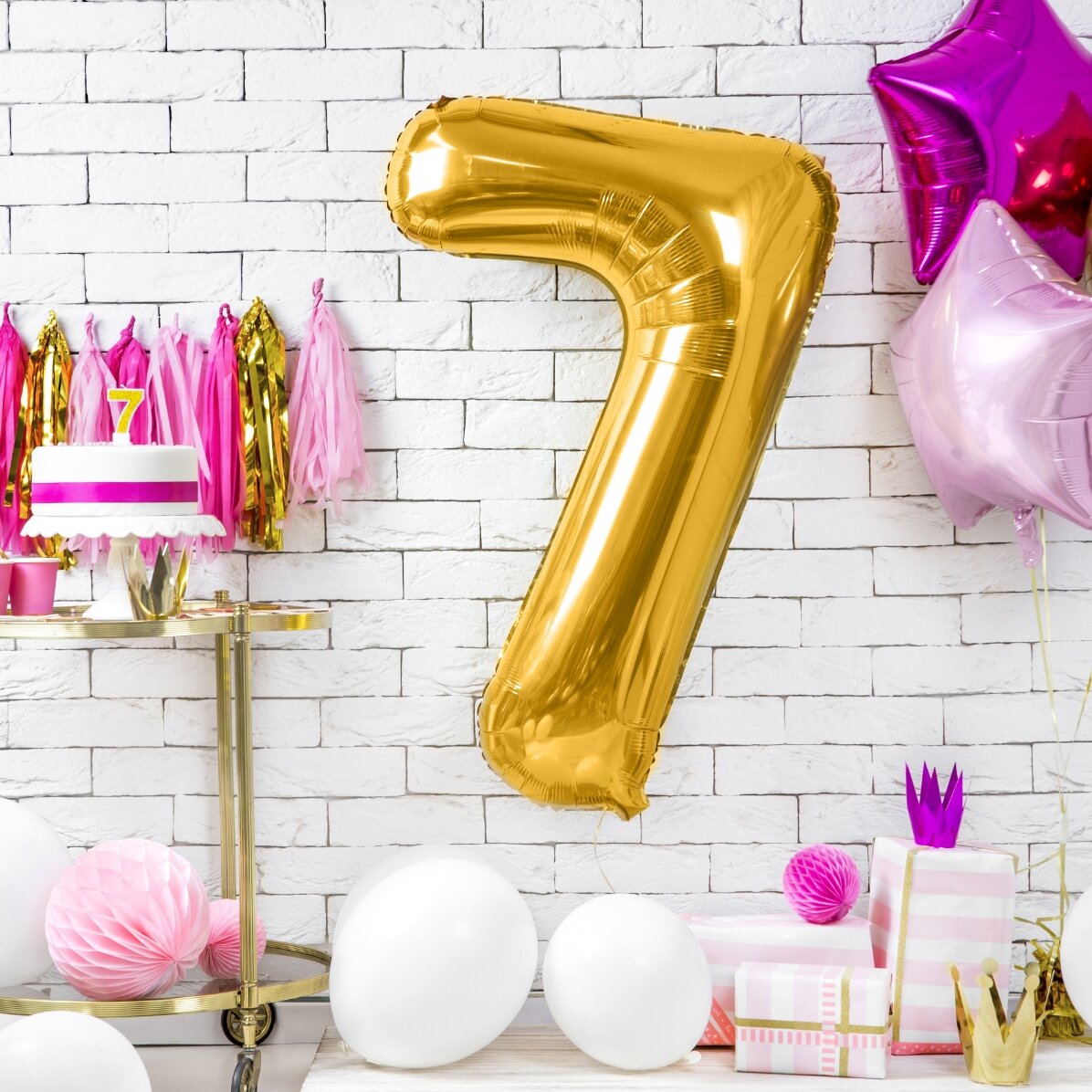 Balony – złote cyfry 86 cm