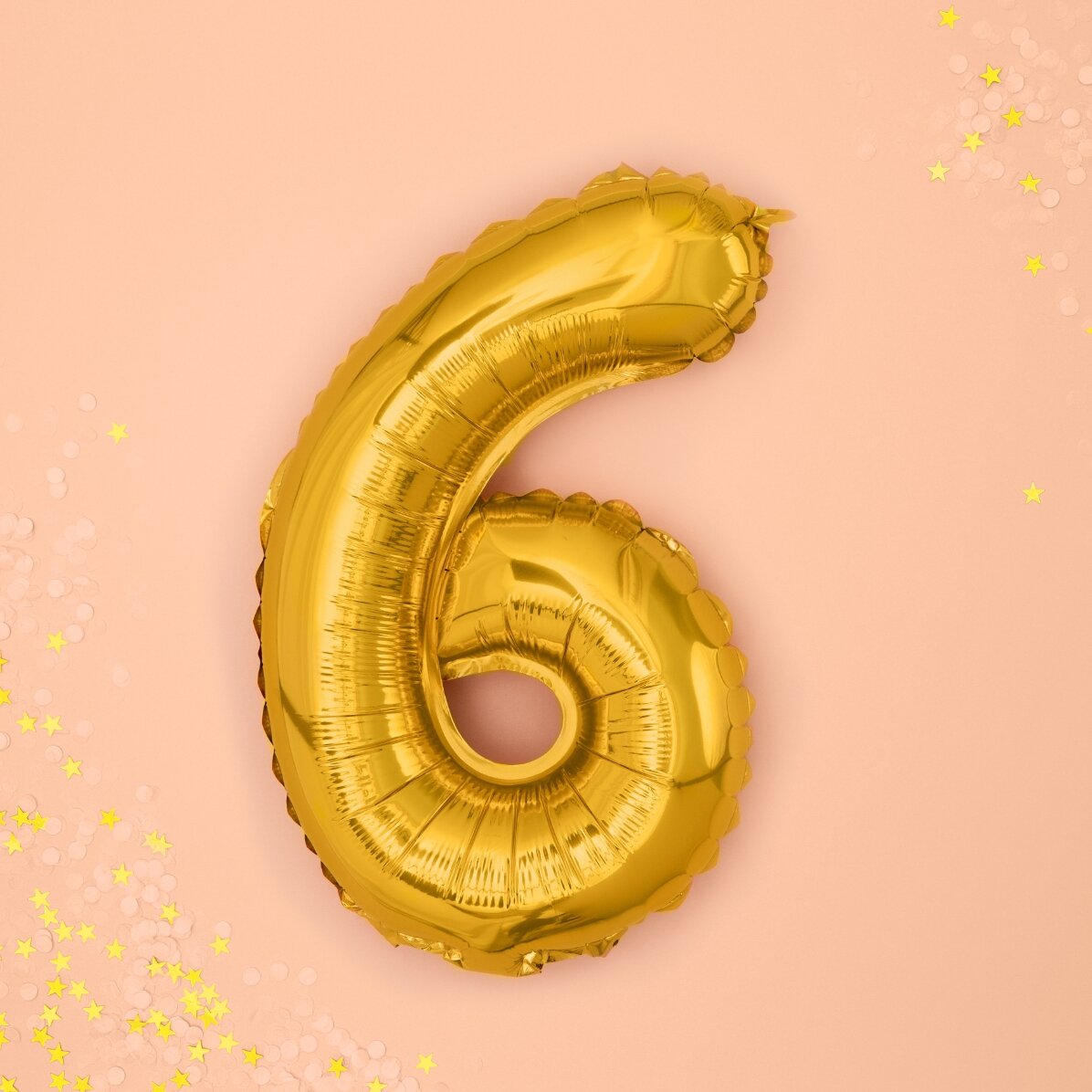 Balony – złote cyfry 35 cm