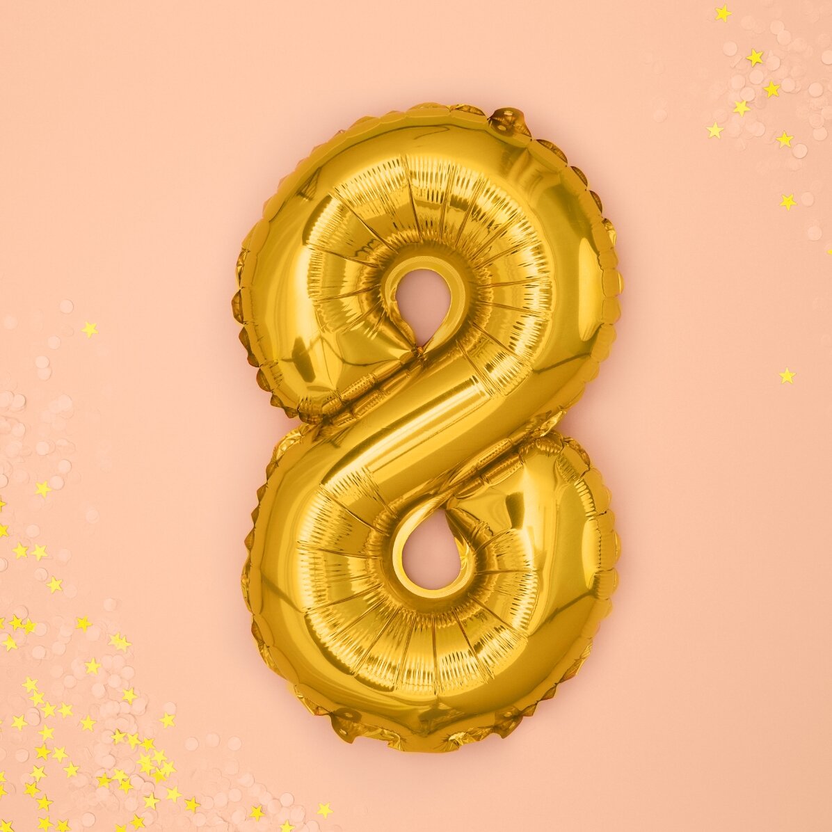Balony – złote cyfry 35 cm