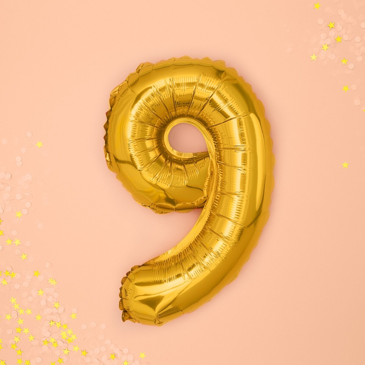 Balony – złote cyfry 35 cm