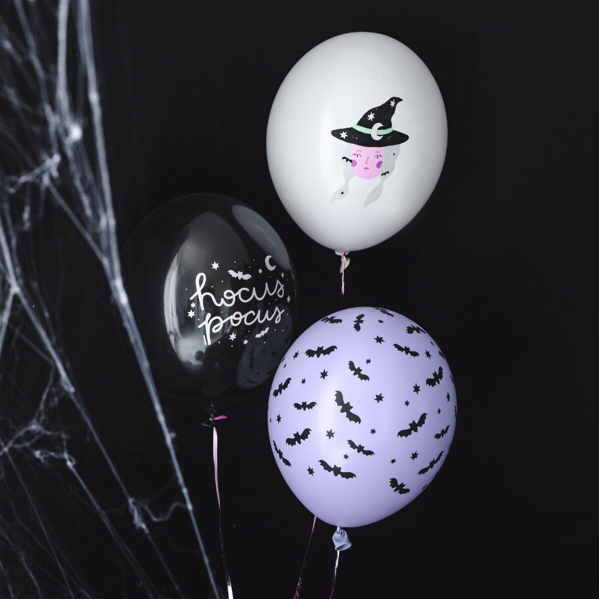 Zestaw 6 balonów na Halloween – Czarownice