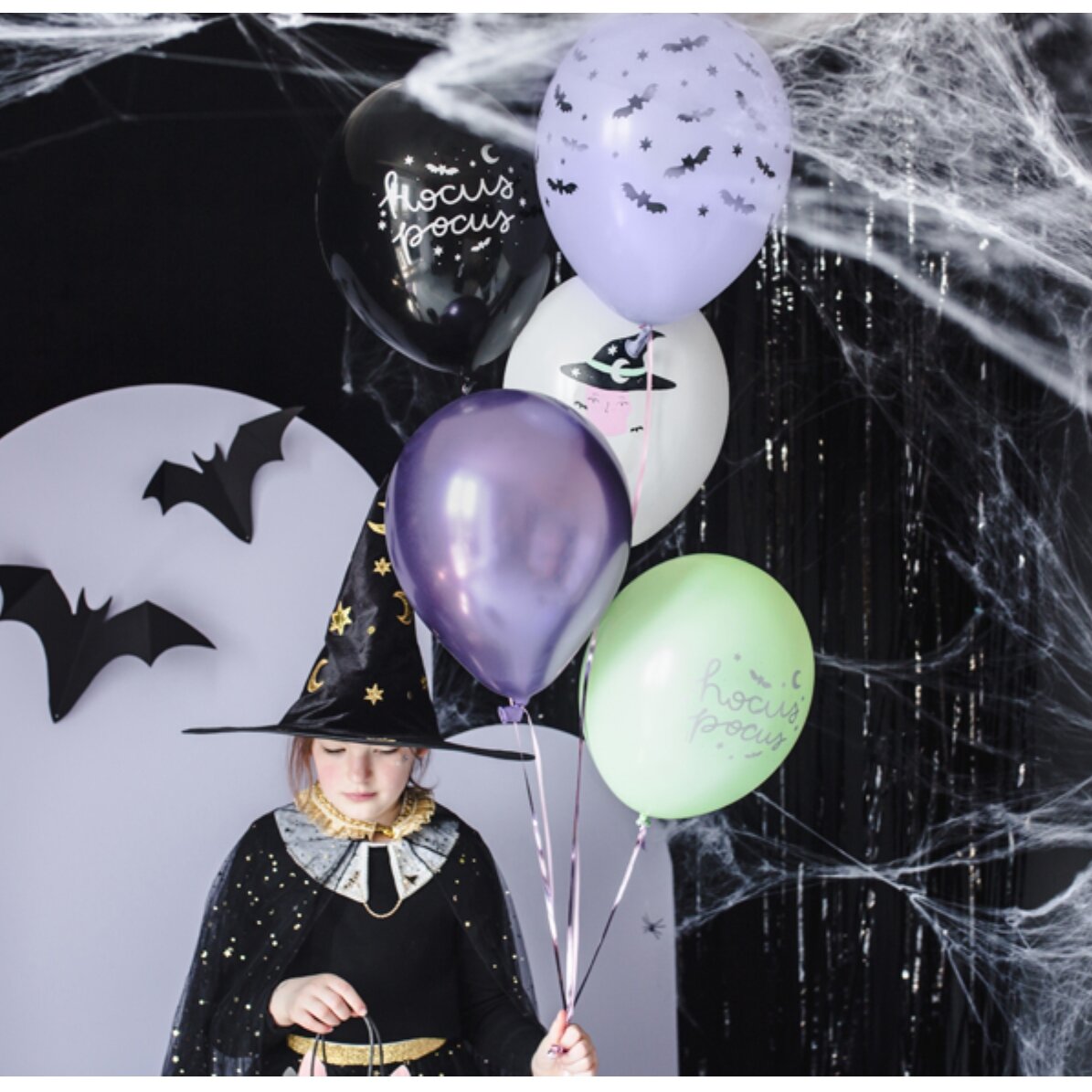 Zestaw 6 balonów na Halloween – Czarownice
