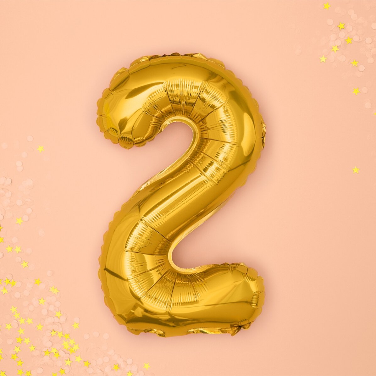 Balony – złote cyfry 35 cm