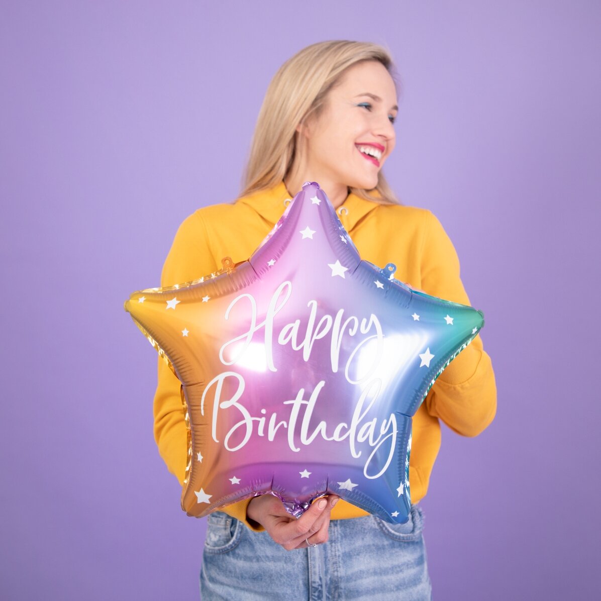 Balonik – zestaw gwiazdek „Happy Birthday”