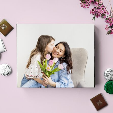 Personalised box of sweets with a photo