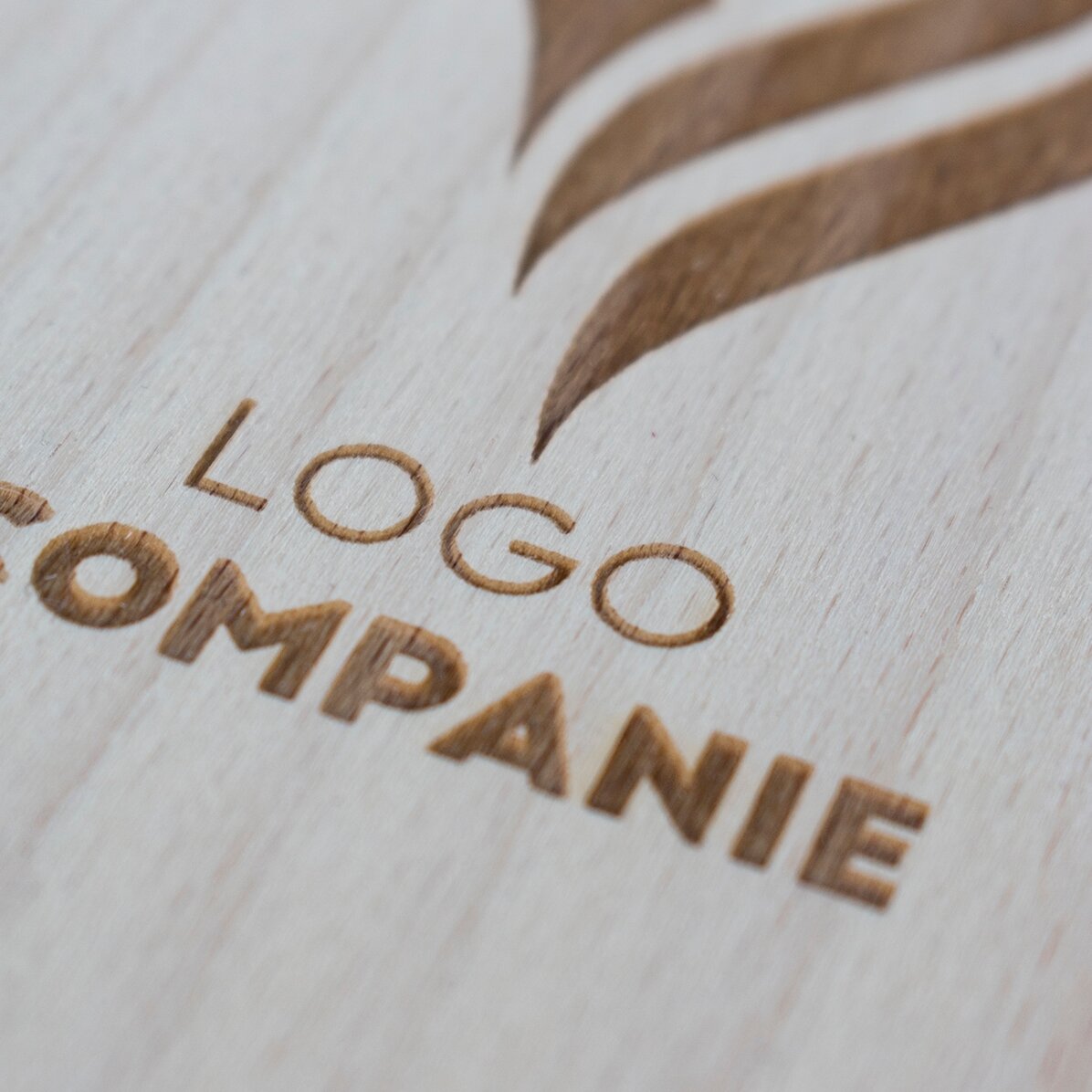 Wine box with logo and message