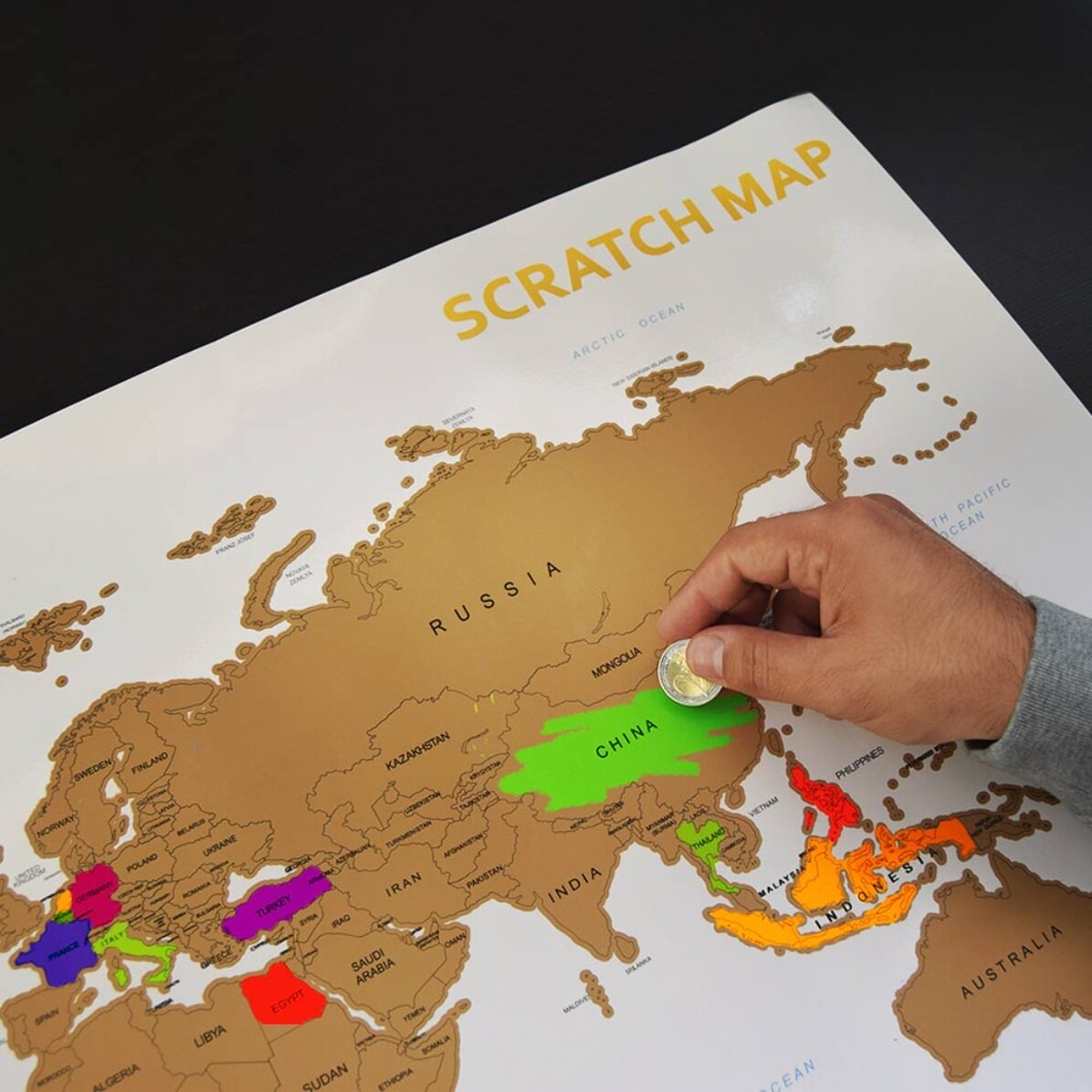Mapa świata do wycinania