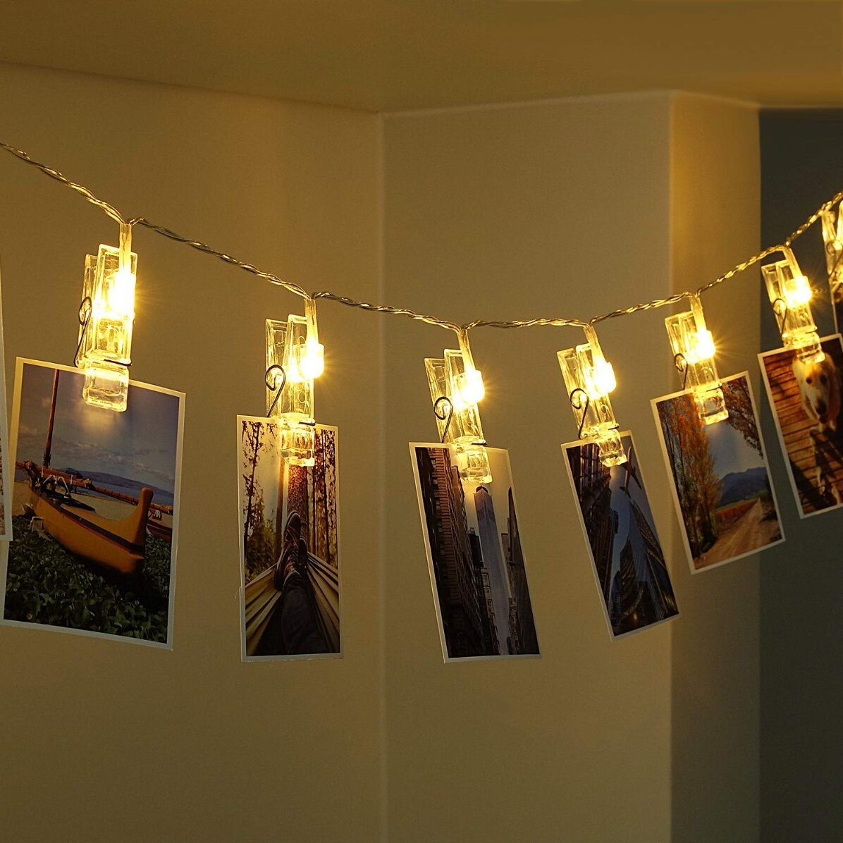 Zestaw podświetlanych zacisków fotograficznych
