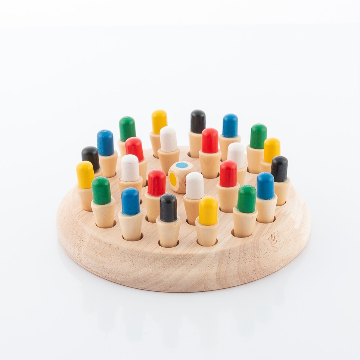 Wooden chess memory game