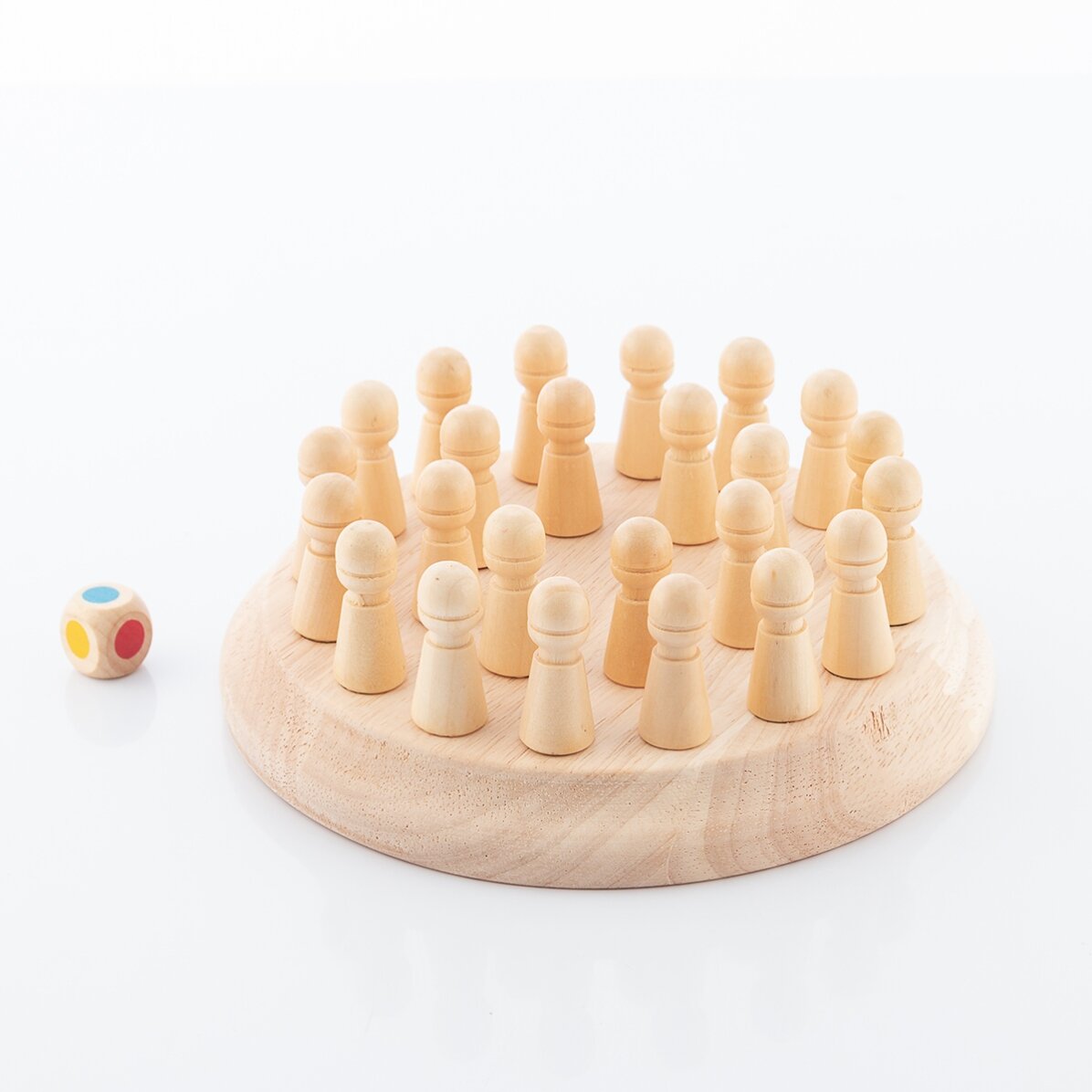 Wooden chess memory game