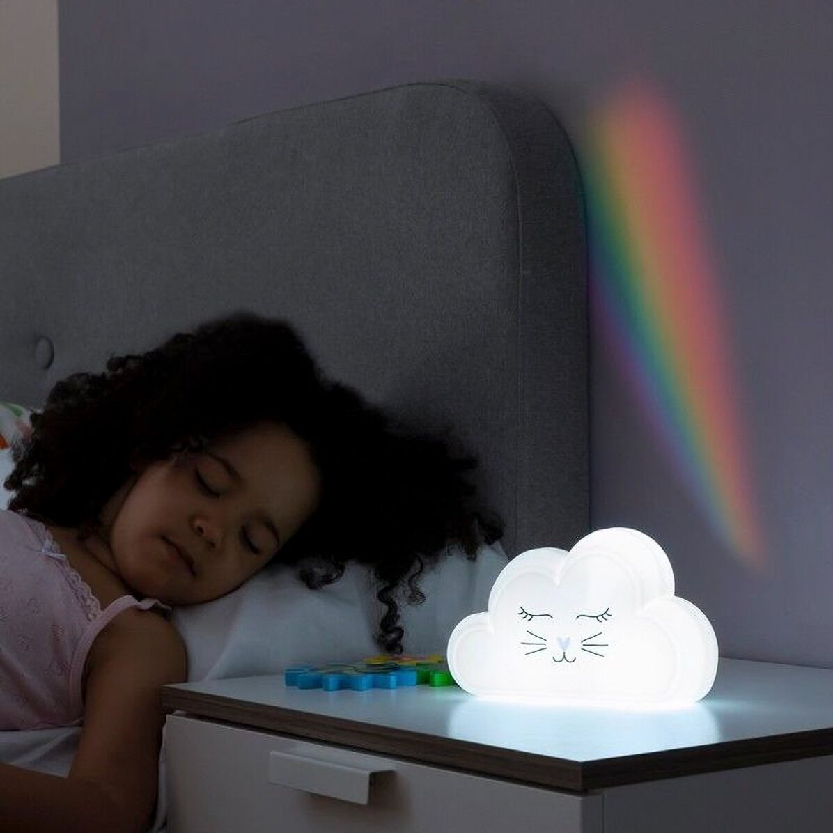 Lampka nocna z projektorem – Chmurka
