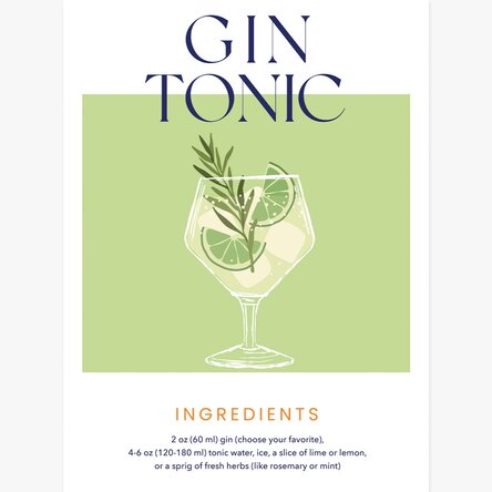Gin and Tonic Poster