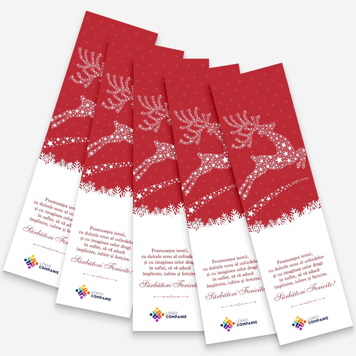 Spersonalizowana zakładka z tekstem i logo – Magia Bożego Narodzenia