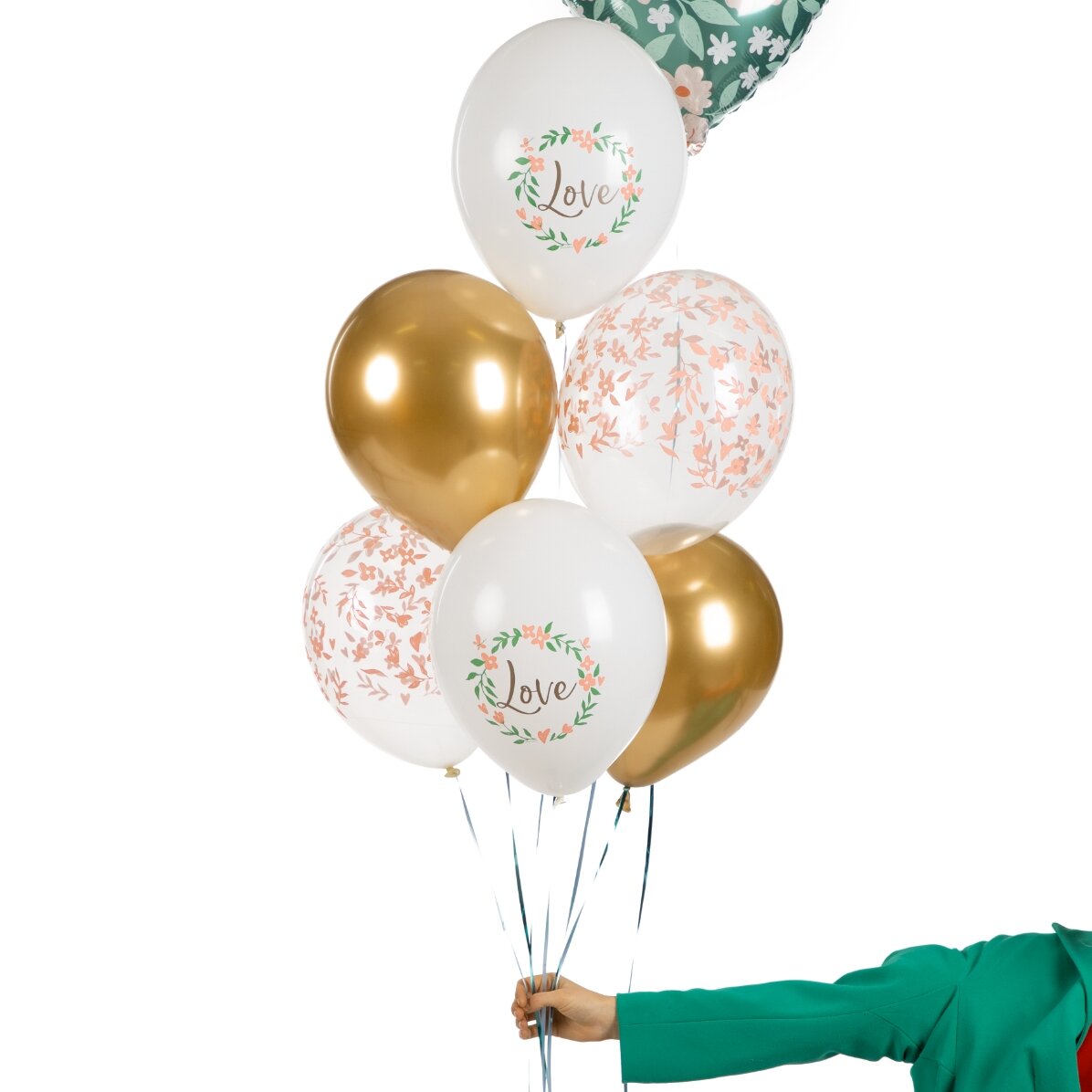 Zestaw 6 balonów w różnych wzorach – Love
