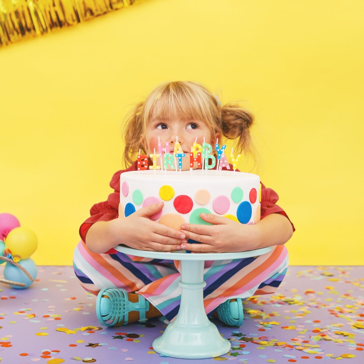 Świeczki do tortu – zestaw „Happy Birthday”