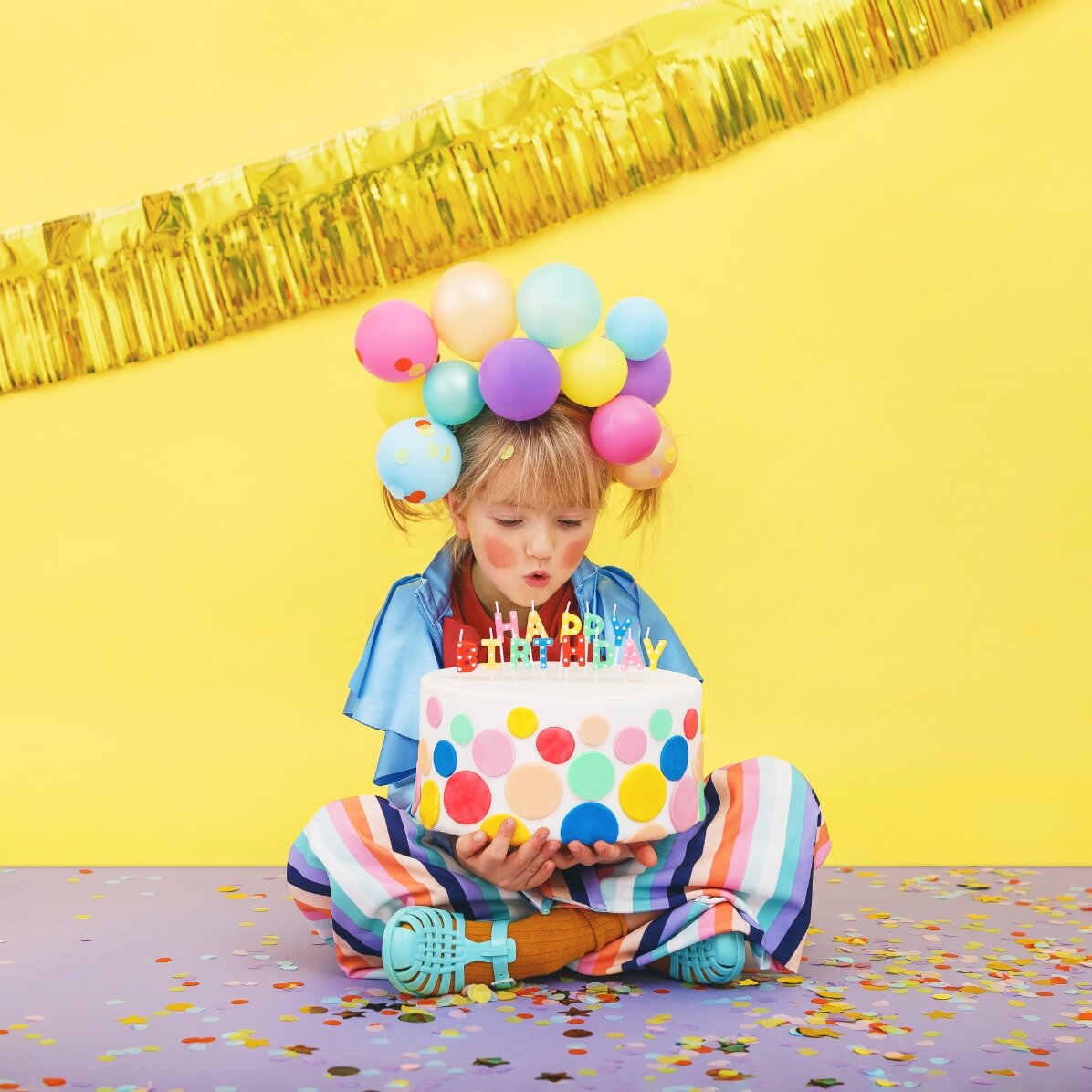 Świeczki do tortu – zestaw „Happy Birthday”