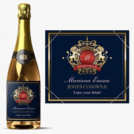 Wino musujące z indywidualnym napisem – Heraldry