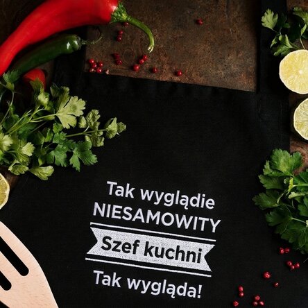 Fartuch z indywidualnym nadrukiem – Awesome Chef