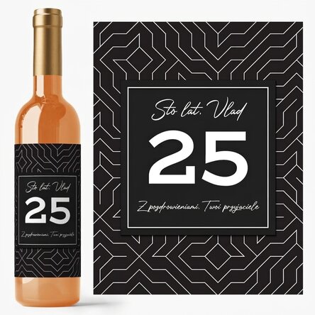Wino z indywidualnym napisem – nowoczesne