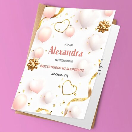 Spersonalizowana kartka z życzeniami z tekstem – Rocznica