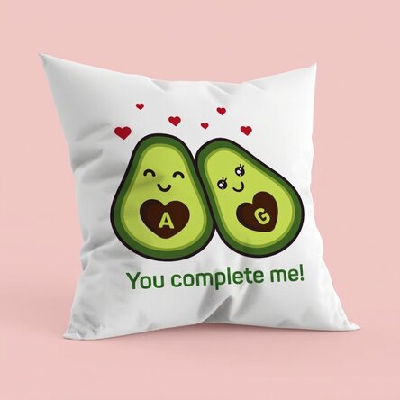 Spersonalizowana poduszka z napisem – Avocado love