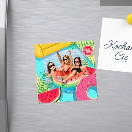 Magnes 10x10 z własnym zdjęciem – Summer time!