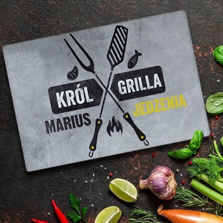 Spersonalizowany rozbijak do szkła z napisem – King of the grill