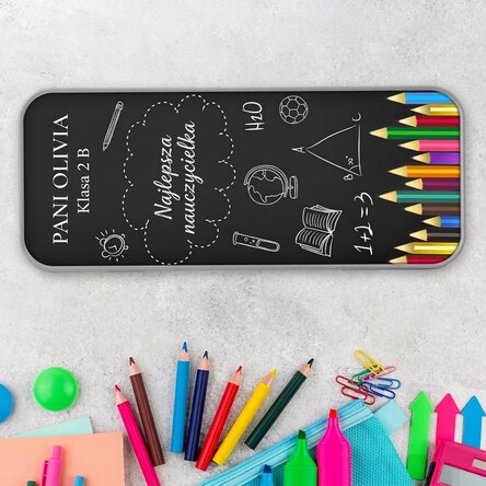Spersonalizowany piórnik z napisem – „Najlepszy nauczyciel”