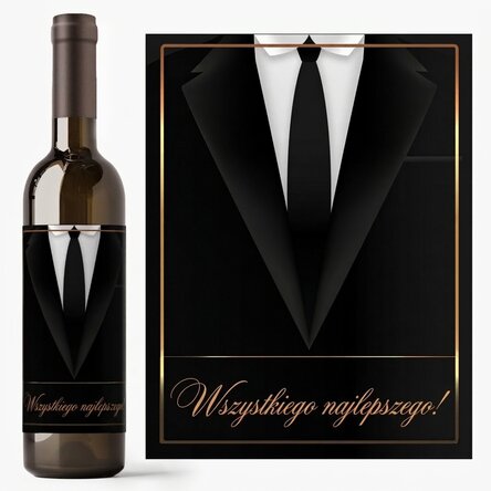 Wino z personalizacją – Elegant black