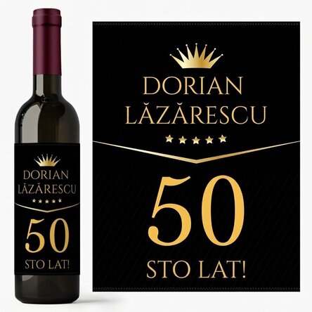 Wino z indywidualnym napisem na urodziny – Premium Gift