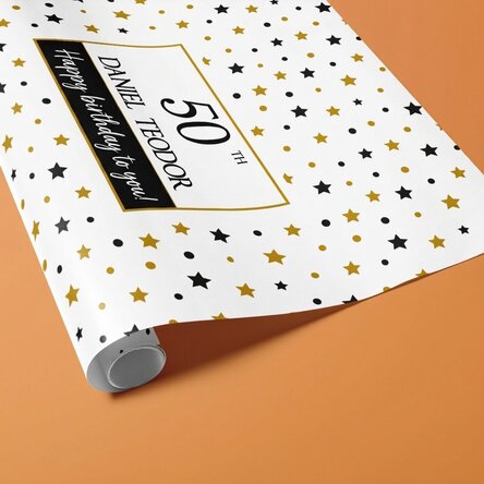Papier do pakowania prezentów z indywidualnym napisem – „It's your birthday”