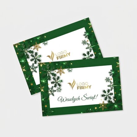 Magnes 15 x 10 cm z nadrukiem logo i napisem – Merry Christmas