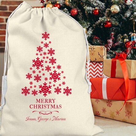 Spersonalizowana torba na prezenty z napisem – Christmas Tree