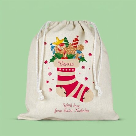 Medium gift bag personalised with text - Soseta magica