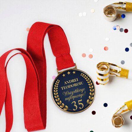 Spersonalizowany medal z napisem – Rocznica