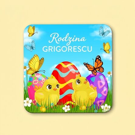 Spersonalizowana podkładka pod kubek z napisem – Wesołych Świąt