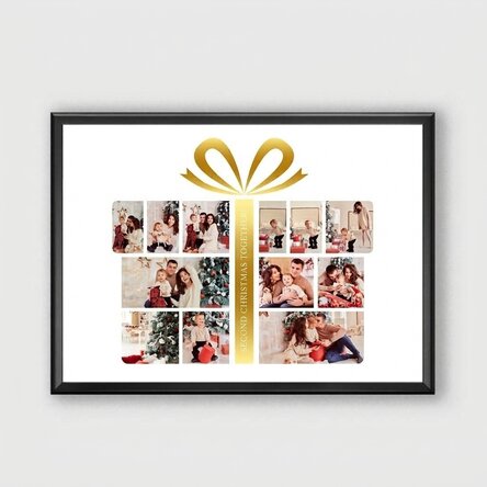 Spersonalizowany obrazek z 12 zdjęciami i tekstem – Gift Box
