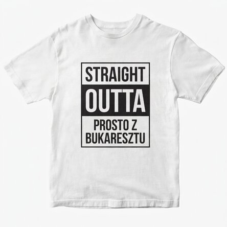 Koszulka bawełniana z nadrukiem – Straight outta