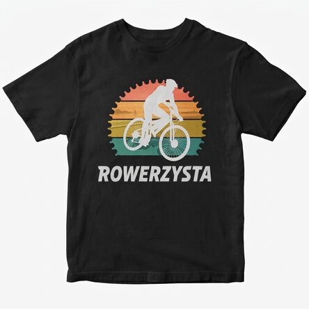 Koszulka bawełniana z nadrukiem – Rowerzysta