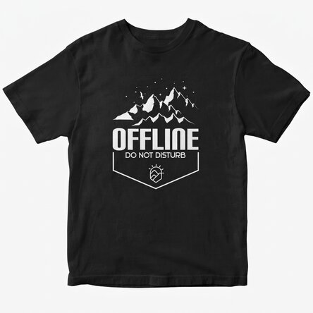 Koszulka bawełniana z nadrukiem – Offline