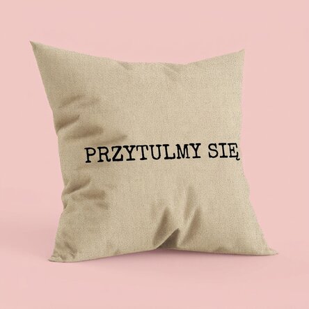 Poduszka z indywidualnym napisem – Let's cuddle In