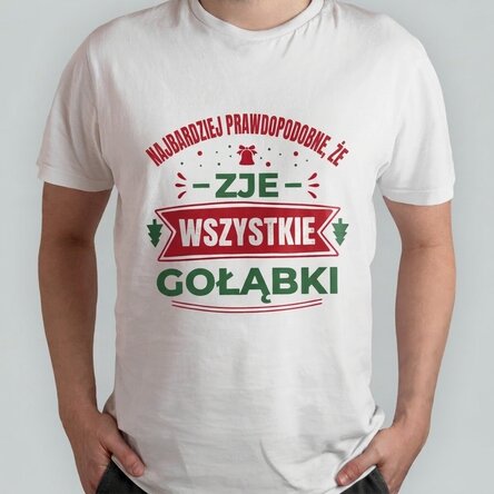 Koszulka bawełniana z nadrukiem – „Most likely to eat”