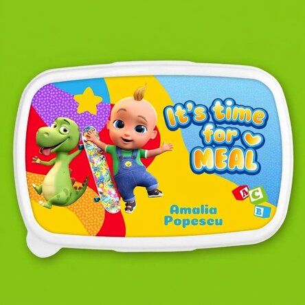 Lunch box, personalised with name - It's time for lunch with TraLaLa