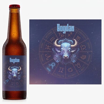 Piwo z imieniem i znakiem zodiaku – Byk