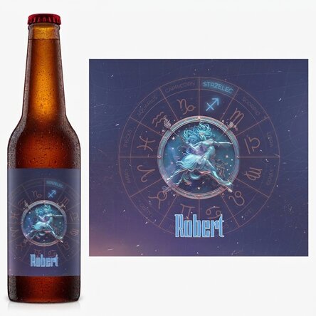 Piwo z imieniem i znakiem zodiaku – Strzelec