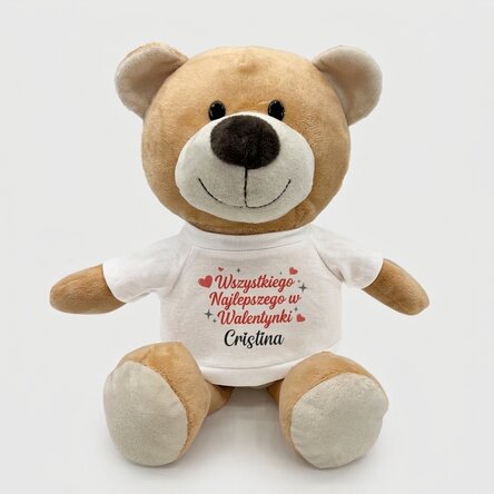 Plus pluszek z indywidualnym napisem – Happy Valentine’s Day