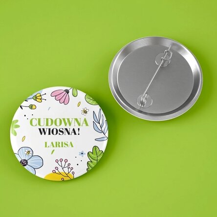 Spersonalizowana plakietka z napisem – Doodle spring