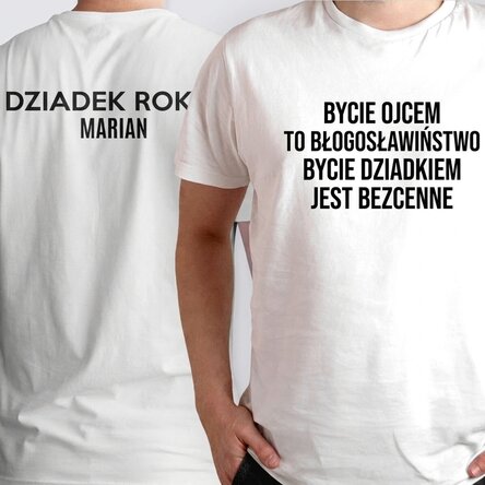 Koszulka bawełniana z nadrukiem z obu stron